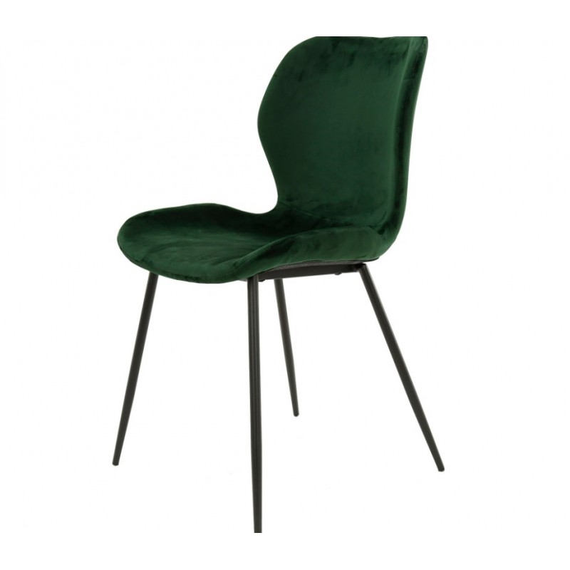 ZI Aria Chair Green velvet round tube VPE4